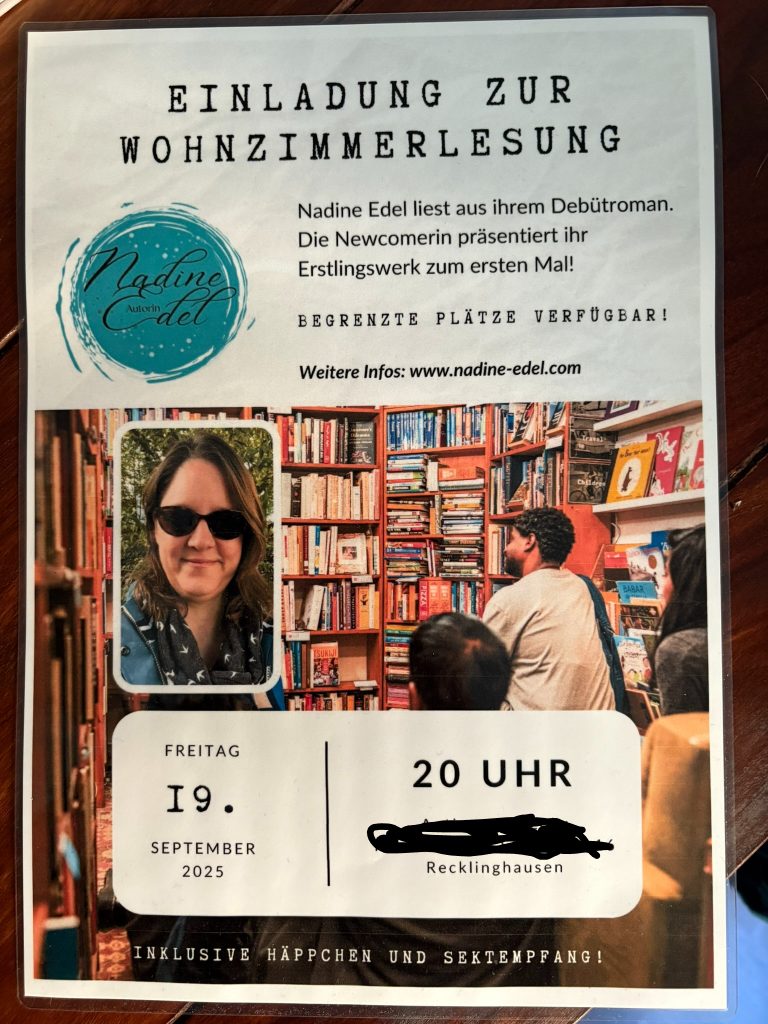inoffizieller Flyer zu meiner noch nicht terminierten Wohnzimmerlesung